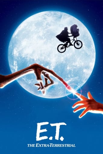 After a gentle alien becomes stranded on Earth, the being is discovered and befriended by a young boy named Elliott. Bringing the extraterrestrial into his suburban California house, Elliott introduces E.T., as the alien is dubbed, to his brother and his little sister, Gertie, and the children decide to keep its existence a secret. Soon, however, E.T. falls ill, resulting in government intervention and a dire situation for both Elliott and the alien.
