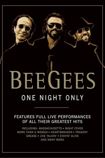 The brothers Gibb perform their greatest hits from the 60's, 70's, 80's and 90's including many songs written for and made hits by other artists but never recorded by the Bee Gees themselves.