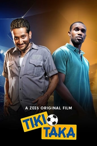 Tiki-Taka is a ZEE5 Original sports comedy movie starring Parambrata Chattopadhyay, Emona Enabulu, and Ritabhari Chakraborty. The movie revolves around Khelechi, an African national, who comes to India with a football laden with narcotics to deliver it to P.K, who runs a drug cartel. However, in a comedy of errors P.K's men pick up the wrong guy, and Khelechi ends up with Raju, a con man.