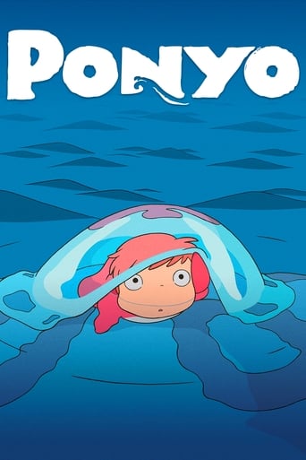 The son of a sailor, 5-year old Sosuke, lives a quiet life on an oceanside cliff with his mother Lisa. One fateful day, he finds a beautiful goldfish trapped in a bottle on the beach and upon rescuing her, names her Ponyo. But she is no ordinary goldfish.