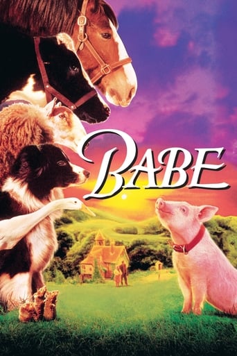 Babe is a little pig who doesn't quite know his place in the world. With a bunch of odd friends, like Ferdinand the duck who thinks he is a rooster and Fly the dog he calls mum, Babe realises that he has the makings to become the greatest sheep pig of all time, and Farmer Hogget knows it. With the help of the sheep dogs, Babe learns that a pig can be anything that he wants to be.